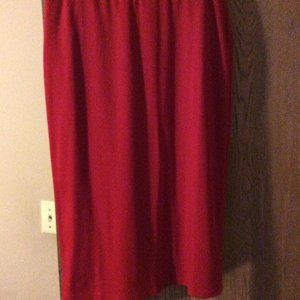 Nuggles Red Midi Skirt